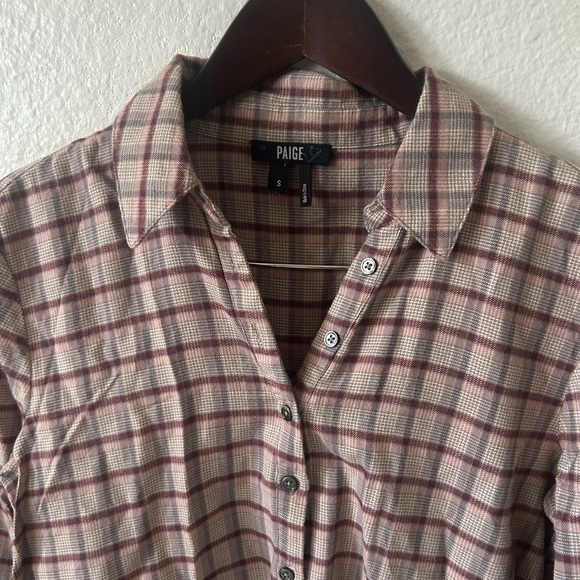 PAIGE Merrigan Top Eclipse Multi Size Small Button Western Coastal Cowgirl - Picture 11 of 12